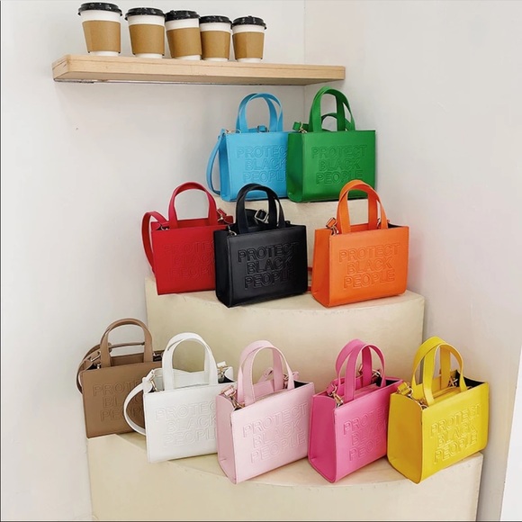 Pink Protect Black People Handbag - Picture 1 of 5